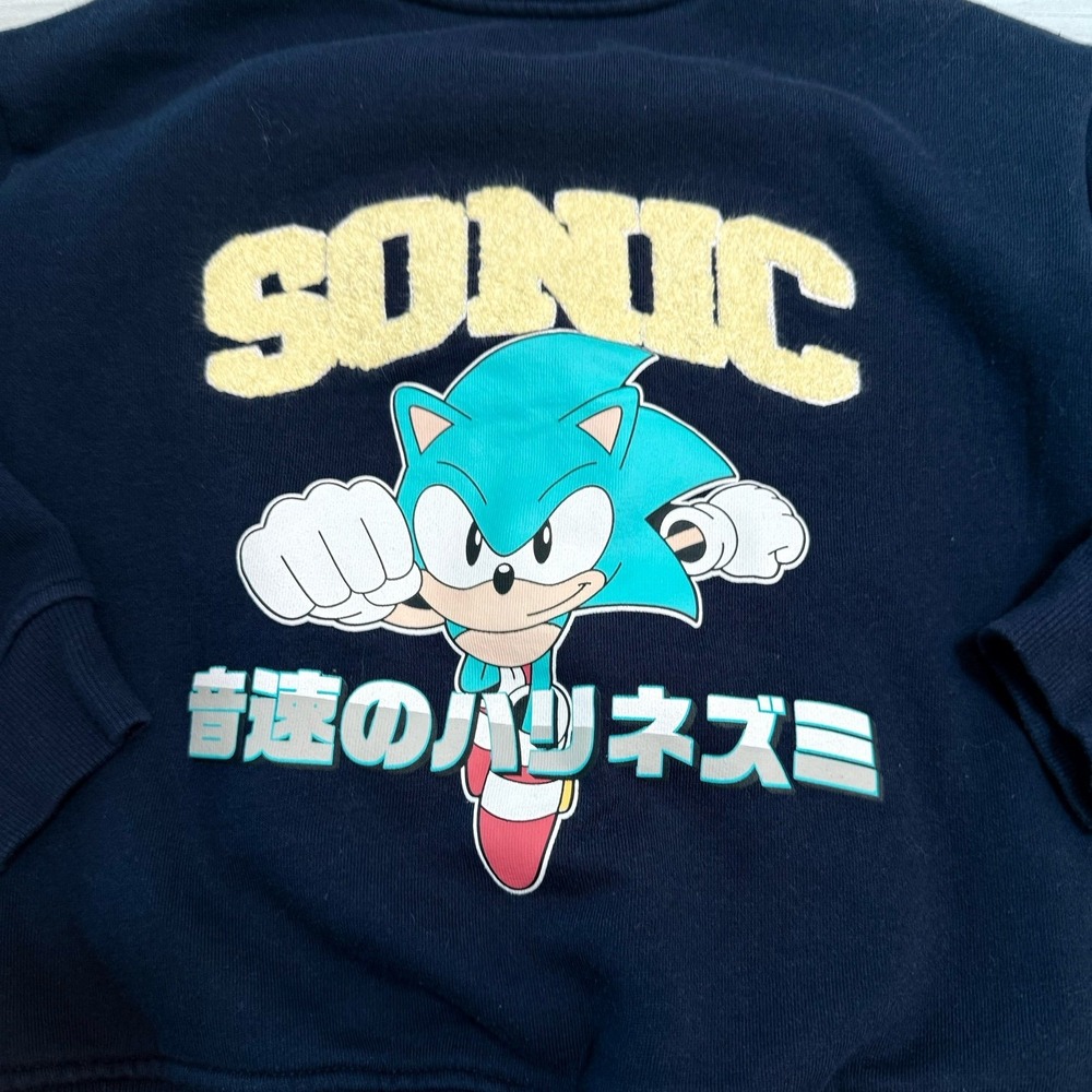 Sonic the Hedgehog kids button up sweater jacket youth small - Picture 6 of 6